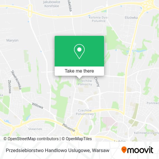 Przedsiebiorstwo Handlowo Uslugowe map