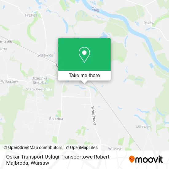 Карта Oskar Transport Usługi Transportowe Robert Majbroda