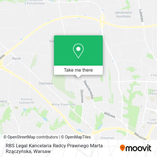 RBS Legal Kancelaria Radcy Prawnego Marta Rzączyńska map