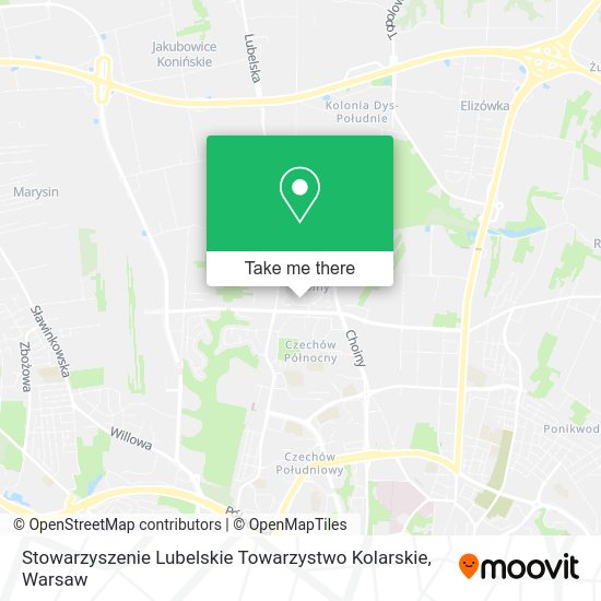 Карта Stowarzyszenie Lubelskie Towarzystwo Kolarskie