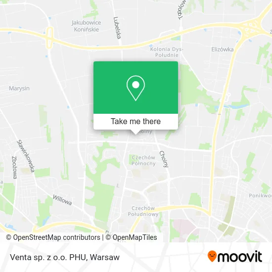 Карта Venta sp. z o.o. PHU