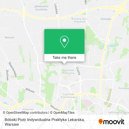 Карта Bóbski Piotr Indywidualna Praktyka Lekarska