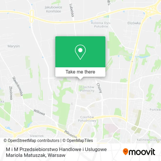 Карта M i M Przedsiebiorstwo Handlowe i Uslugowe Mariola Matuszak
