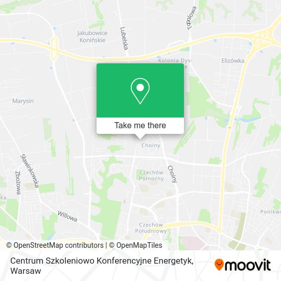 Centrum Szkoleniowo Konferencyjne Energetyk map