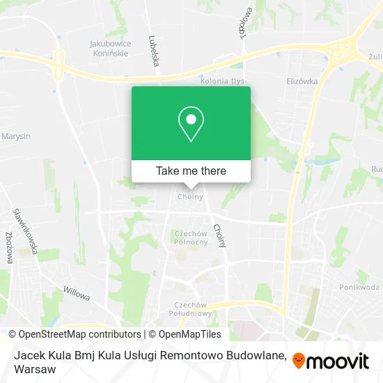 Карта Jacek Kula Bmj Kula Usługi Remontowo Budowlane