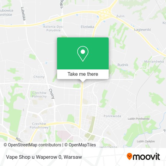 Vape Shop u Waperow 0 map