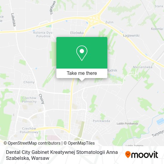 Dental City Gabinet Kreatywnej Stomatologii Anna Szabelska map