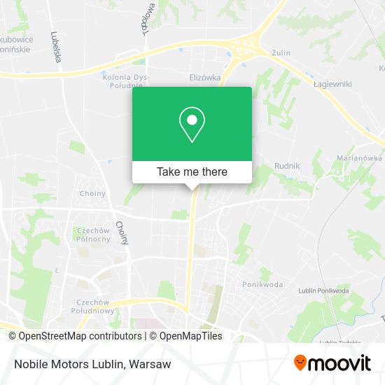 Nobile Motors Lublin map