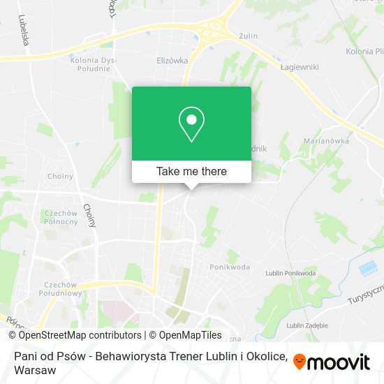 Pani od Psów - Behawiorysta Trener Lublin i Okolice map