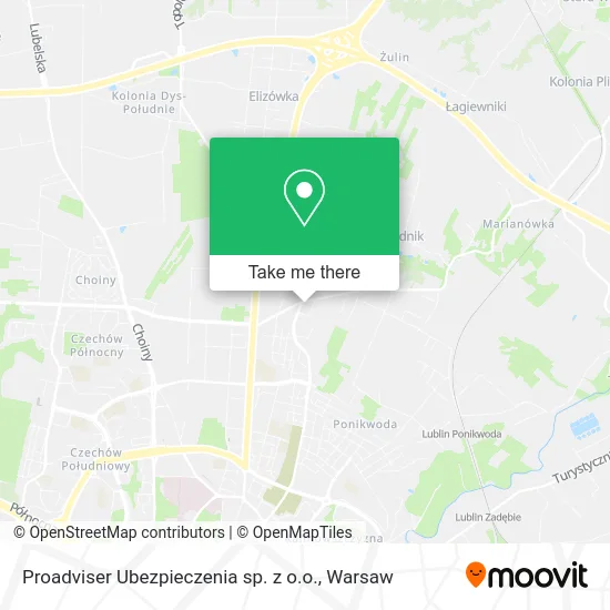 Карта Proadviser Ubezpieczenia sp. z o.o.