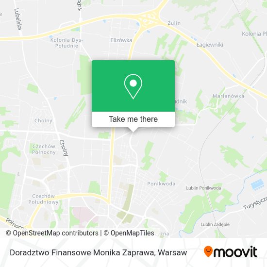 Doradztwo Finansowe Monika Zaprawa map