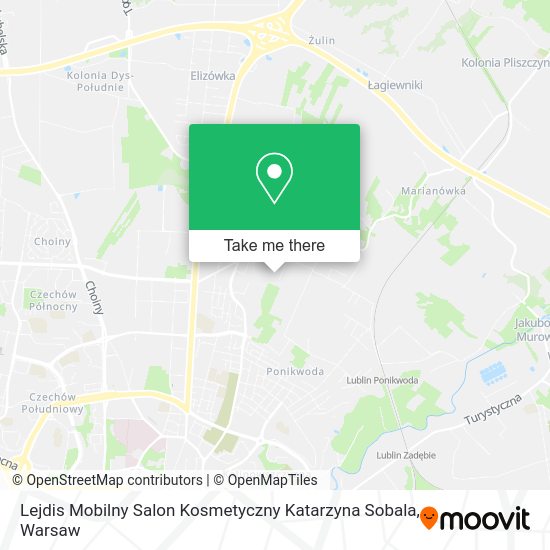 Карта Lejdis Mobilny Salon Kosmetyczny Katarzyna Sobala