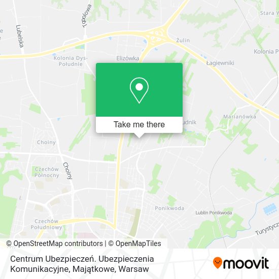 Centrum Ubezpieczeń. Ubezpieczenia Komunikacyjne, Majątkowe map