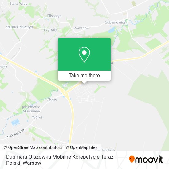 Карта Dagmara Olszówka Mobilne Korepetycje Teraz Polski