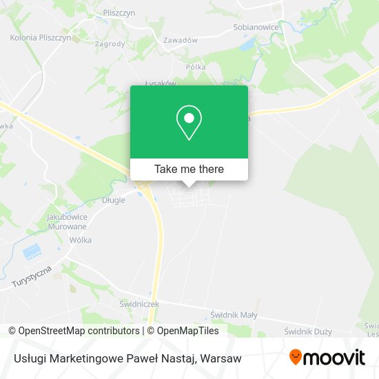 Usługi Marketingowe Paweł Nastaj map