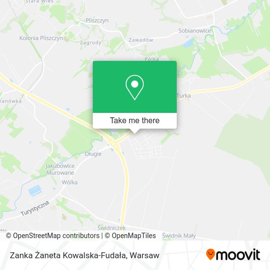 Zanka Żaneta Kowalska-Fudała map