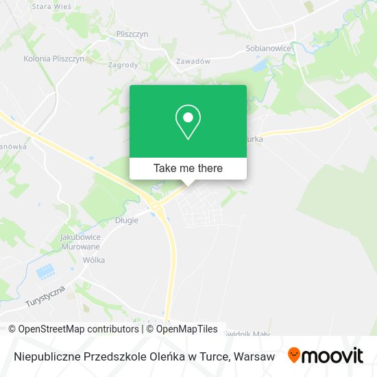 Niepubliczne Przedszkole Oleńka w Turce map