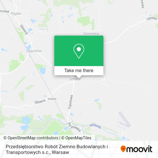 Карта Przedsiębiorstwo Robót Ziemno Budowlanych i Transportowych s.c.