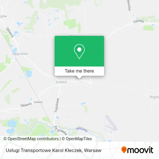 Карта Usługi Transportowe Karol Kłeczek