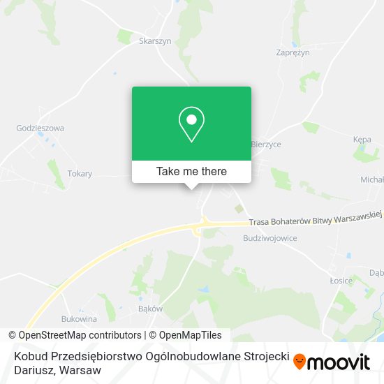 Kobud Przedsiębiorstwo Ogólnobudowlane Strojecki Dariusz map