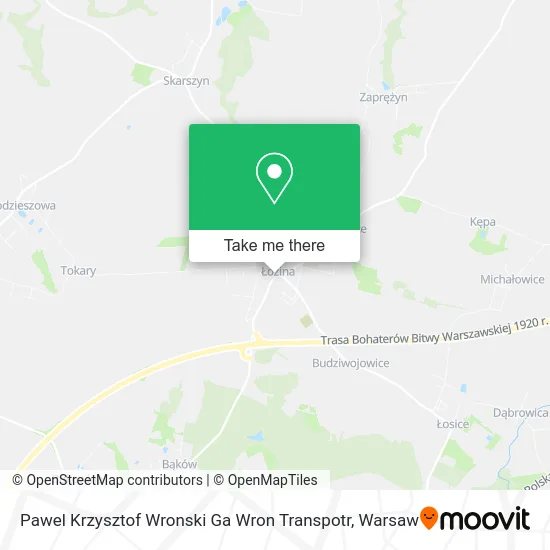 Карта Pawel Krzysztof Wronski Ga Wron Transpotr