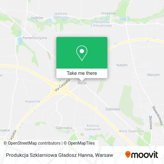 Produkcja Szklarniowa Gładosz Hanna map