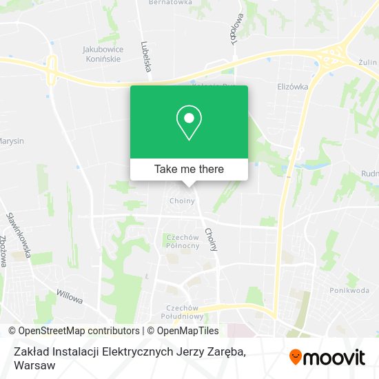 Zakład Instalacji Elektrycznych Jerzy Zaręba map