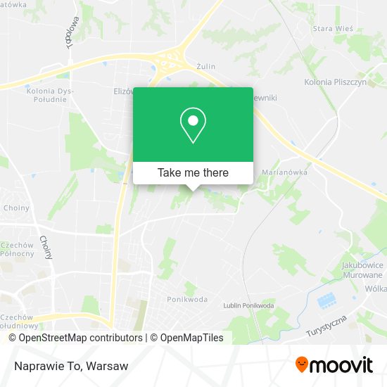 Naprawie To map