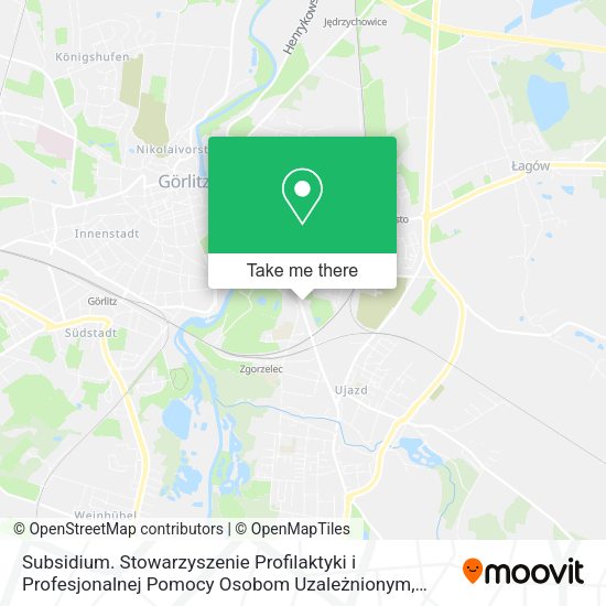 Subsidium. Stowarzyszenie Profilaktyki i Profesjonalnej Pomocy Osobom Uzależnionym map