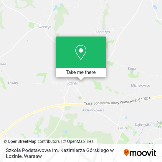 Szkoła Podstawowa im. Kazimierza Górskiego w Łozinie map