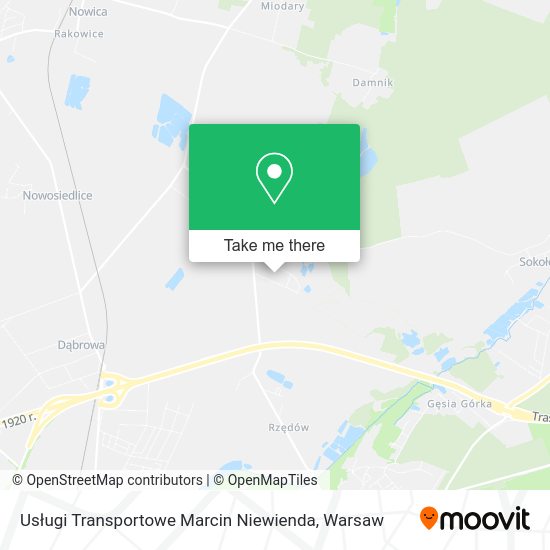 Usługi Transportowe Marcin Niewienda map