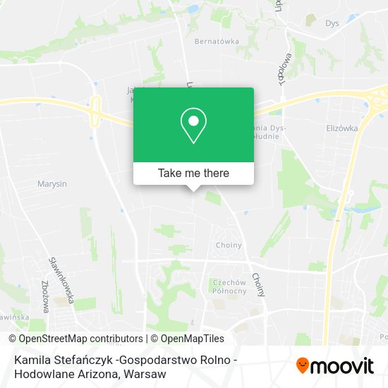 Kamila Stefańczyk -Gospodarstwo Rolno - Hodowlane Arizona map