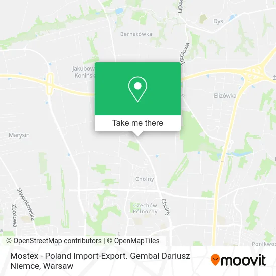Карта Mostex - Poland Import-Export. Gembal Dariusz Niemce