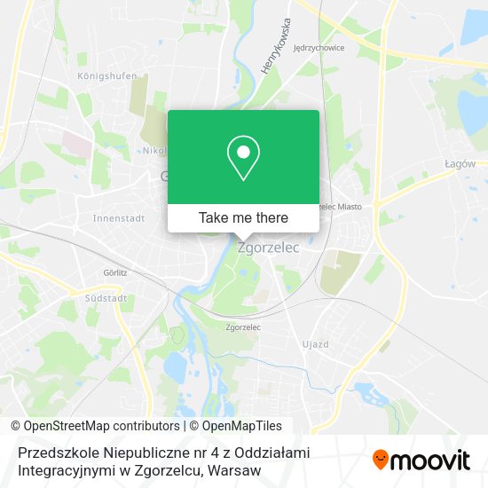 Przedszkole Niepubliczne nr 4 z Oddziałami Integracyjnymi w Zgorzelcu map