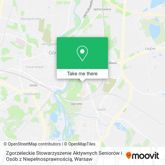 Zgorzeleckie Stowarzyszenie Aktywnych Seniorów i Osób z Niepełnosprawnością map