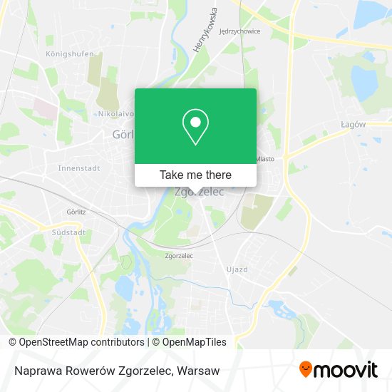 Naprawa Rowerów Zgorzelec map