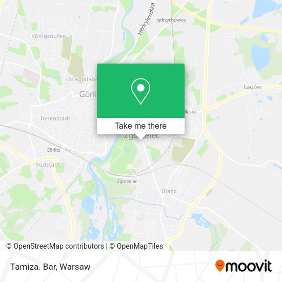 Tamiza. Bar map