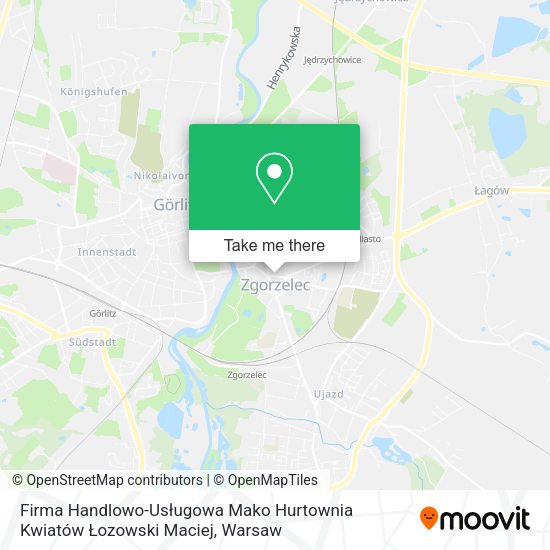 Firma Handlowo-Usługowa Mako Hurtownia Kwiatów Łozowski Maciej map