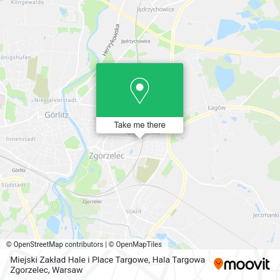 Карта Miejski Zakład Hale i Place Targowe, Hala Targowa Zgorzelec