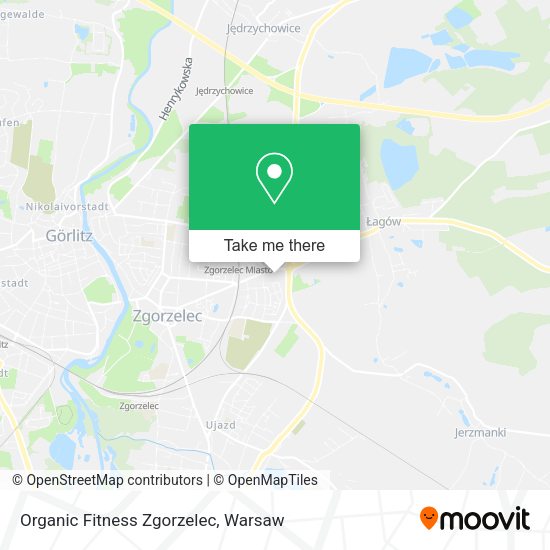 Organic Fitness Zgorzelec map