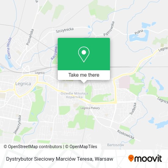 Dystrybutor Sieciowy Marciów Teresa map