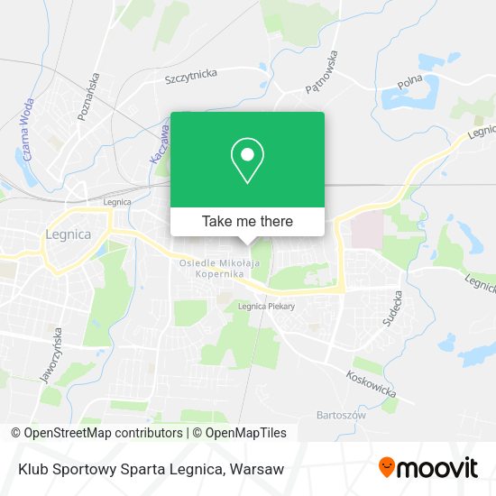 Klub Sportowy Sparta Legnica map