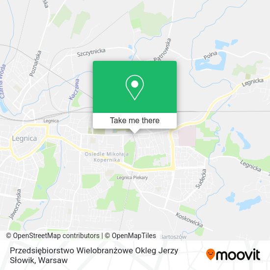 Przedsiębiorstwo Wielobranżowe Okleg Jerzy Słowik map