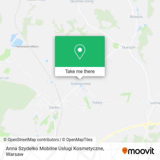 Anna Szydełko Mobilne Usługi Kosmetyczne map