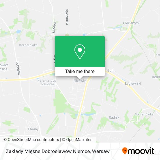 Zakłady Mięsne Dobrosławów Niemce map