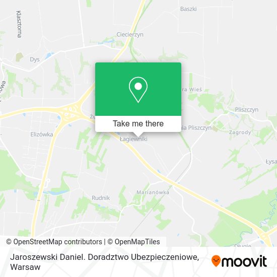 Jaroszewski Daniel. Doradztwo Ubezpieczeniowe map