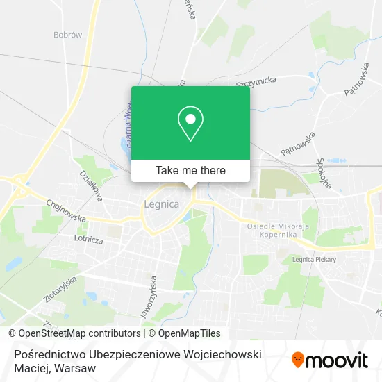 Pośrednictwo Ubezpieczeniowe Wojciechowski Maciej map