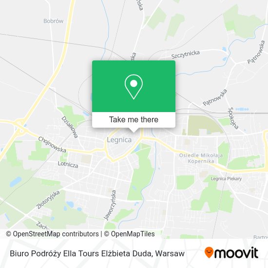 Biuro Podróży Ella Tours Elżbieta Duda map