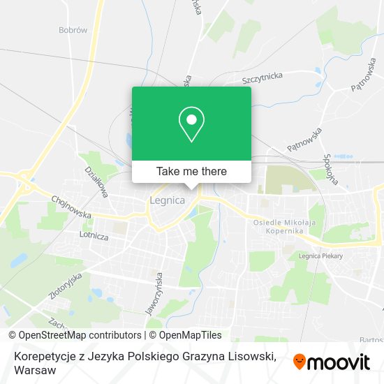 Korepetycje z Jezyka Polskiego Grazyna Lisowski map