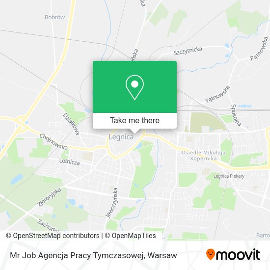 Mr Job Agencja Pracy Tymczasowej map